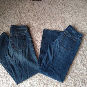2 Pair Mens 32x34 Old Navy Jeans